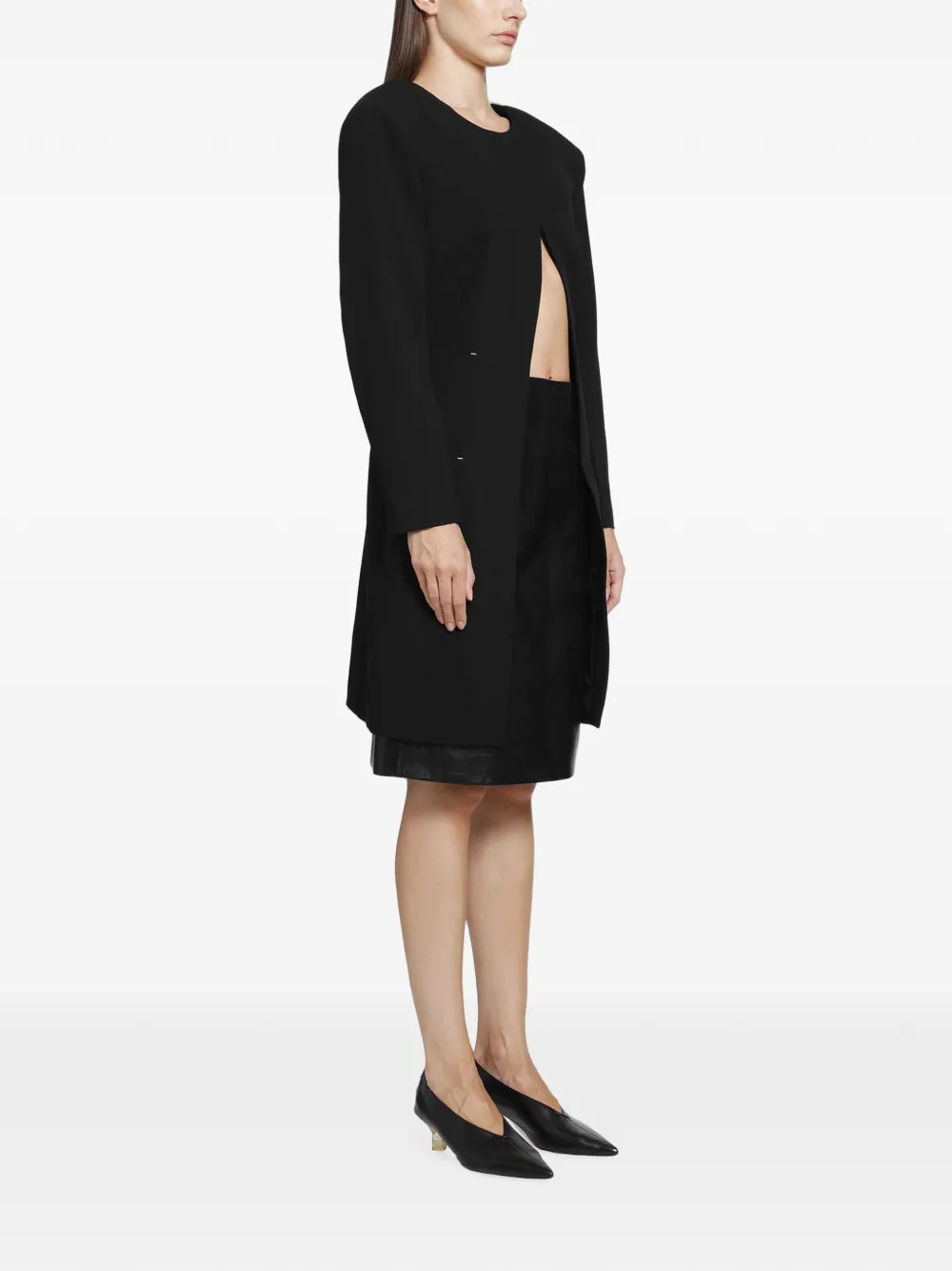 Jil Sander Sablé top met uitgesneden details Zwart