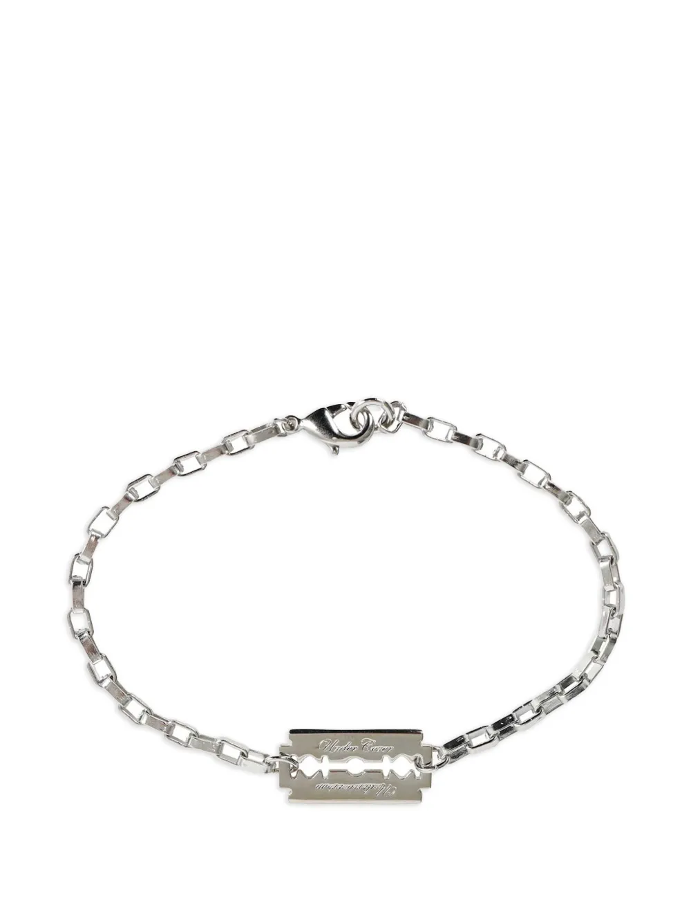 Undercover razor-blade chain bracelet - Argento