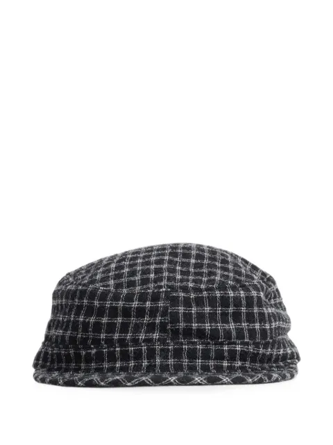 Undercover check-pattern wool cap