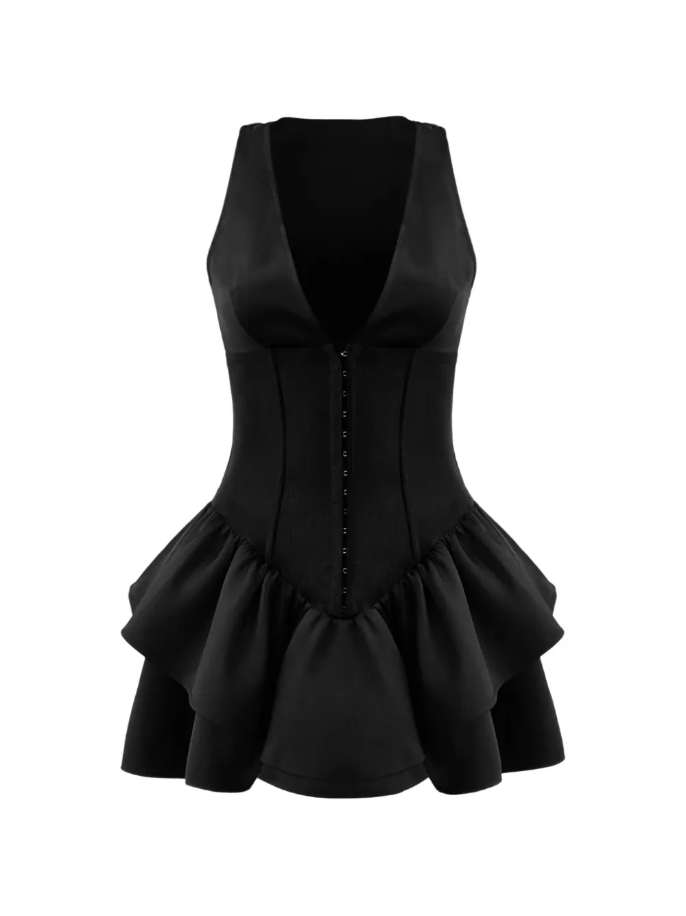 OW Collection Augusta mini-jurk Zwart