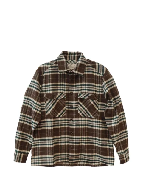 Htc Los Angeles plaid graphic-print shirt