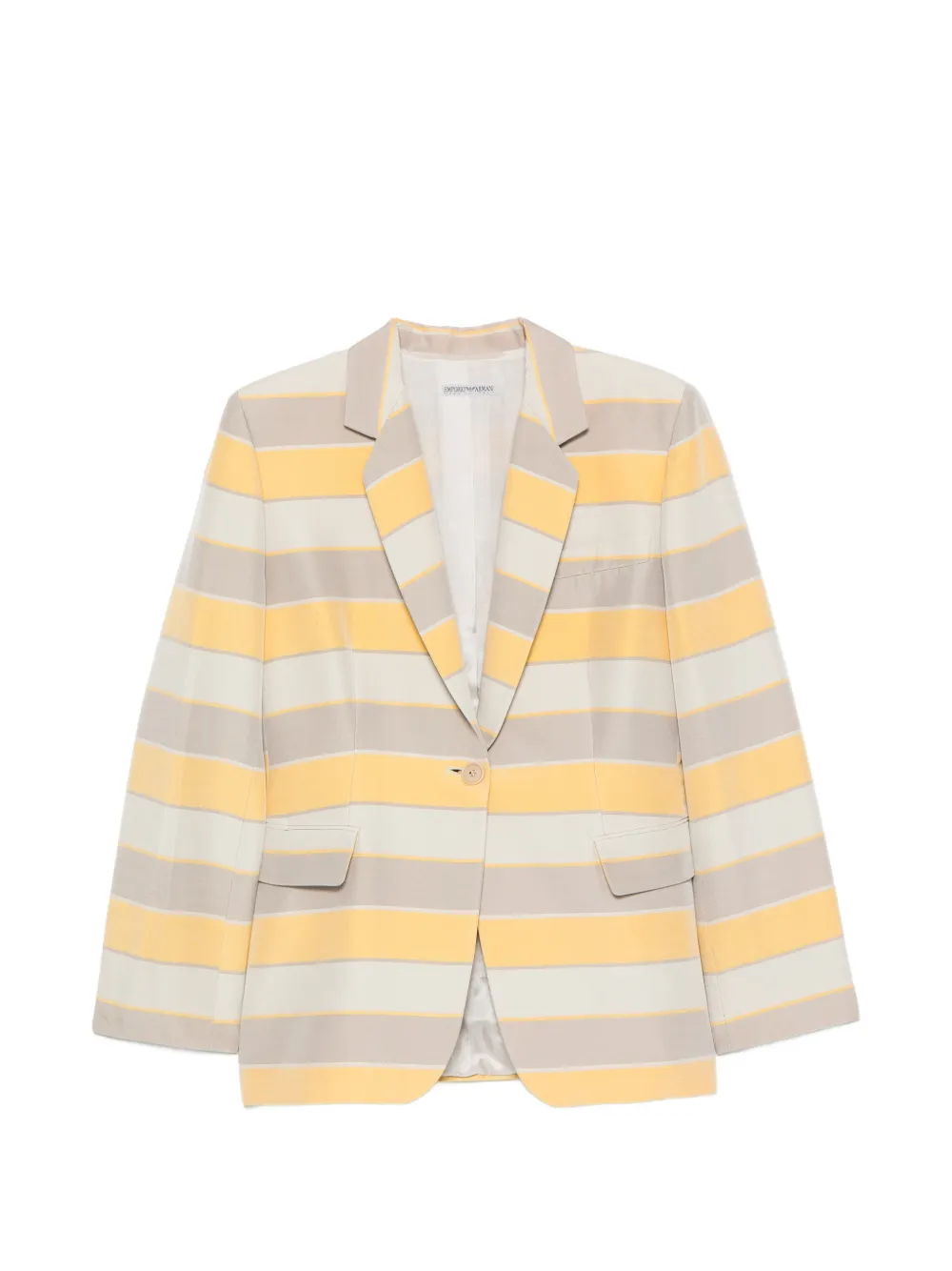 Emporio Armani Pre-Owned 1990s striped blazer - Grigio