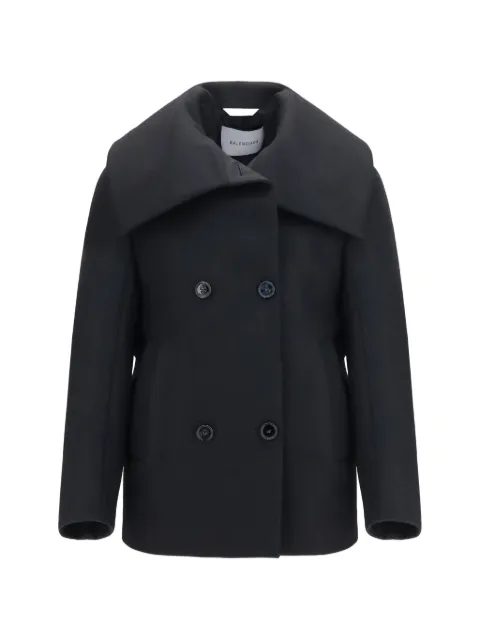 Balenciaga double-breasted shawl-collar coat