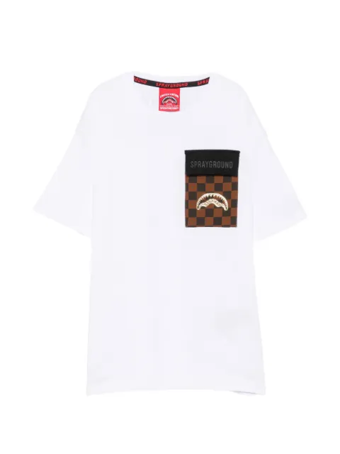 sprayground kid playera con motivo de cuadros