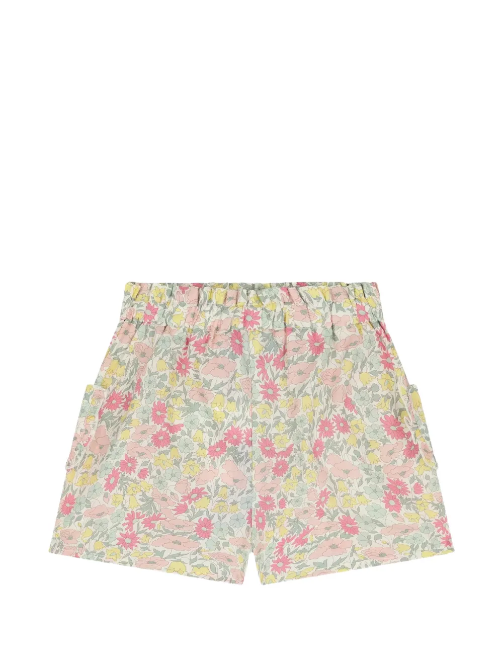 Tartine Et Chocolat Shorts met bloe print Geel