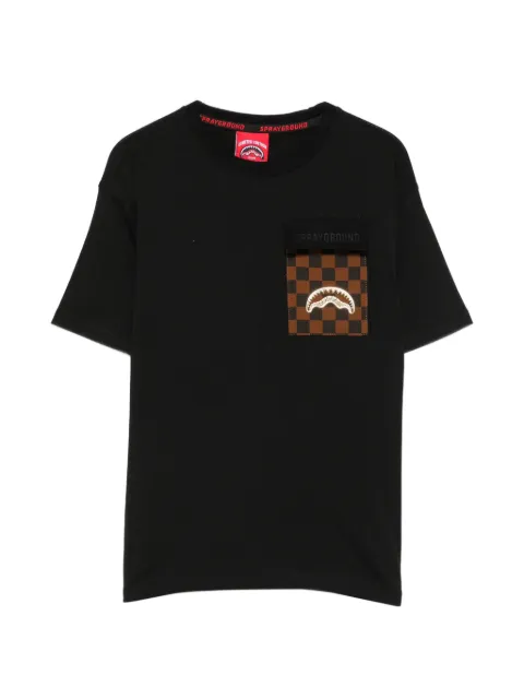 sprayground kid playera con bolsillo a cuadros