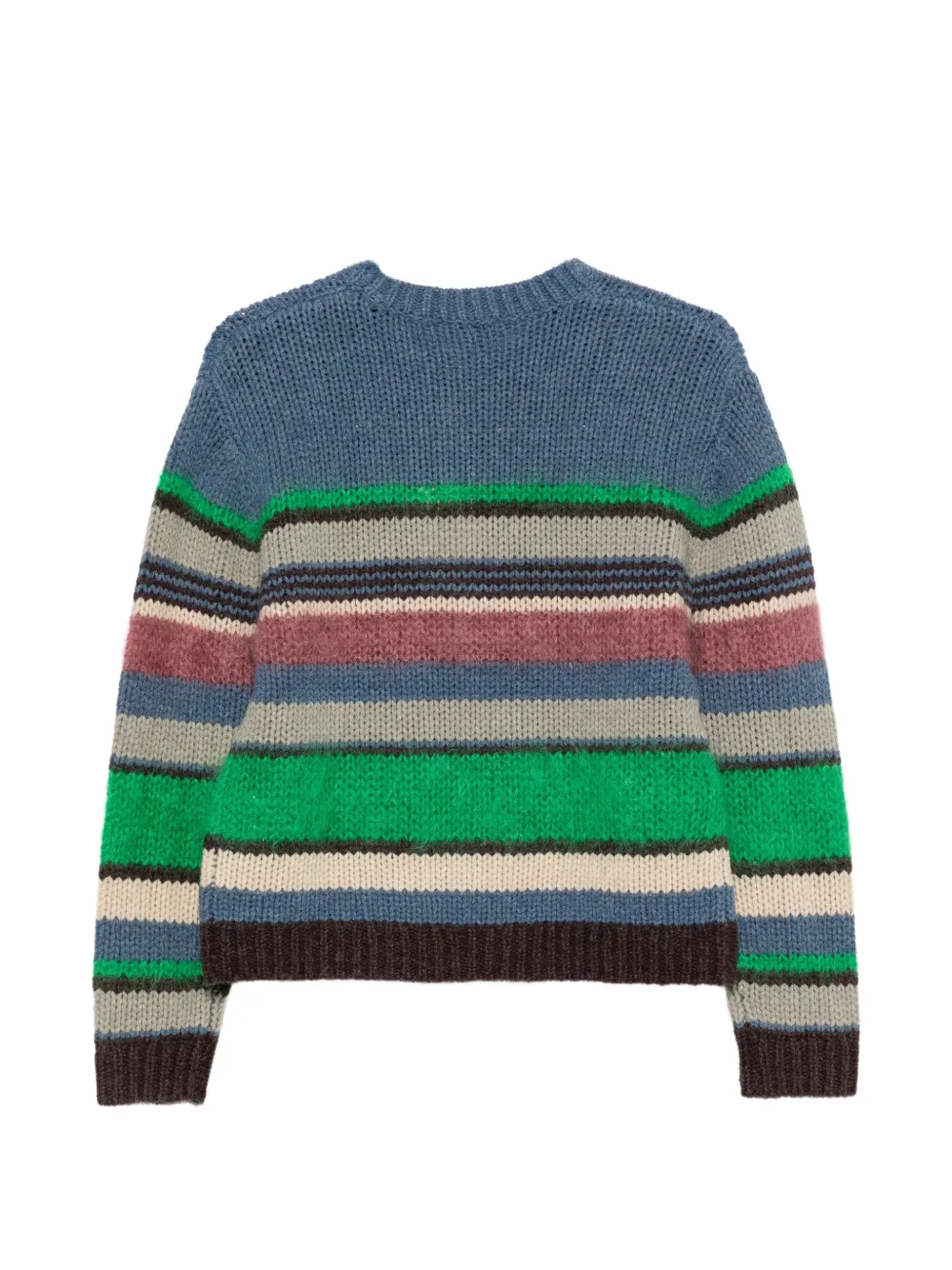Stella Nova striped chunky-knit sweater Blauw