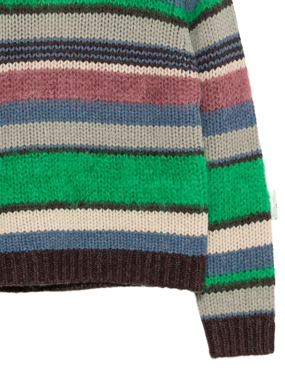 Stella Nova striped chunky-knit sweater Blauw