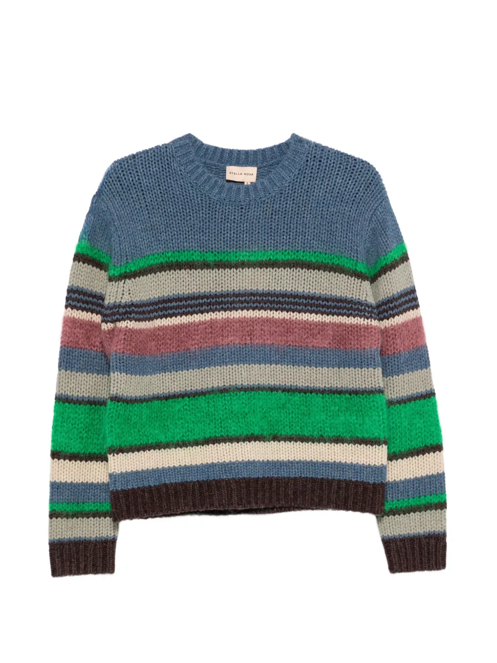 Stella Nova Striped Chunky-knit Sweater In Multi