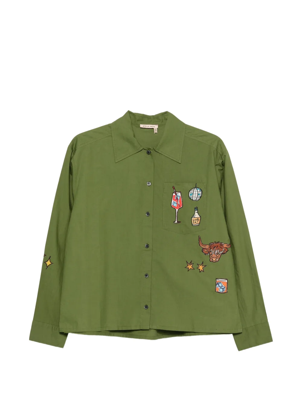 Stella Nova Patch-pocket Shirt In Green