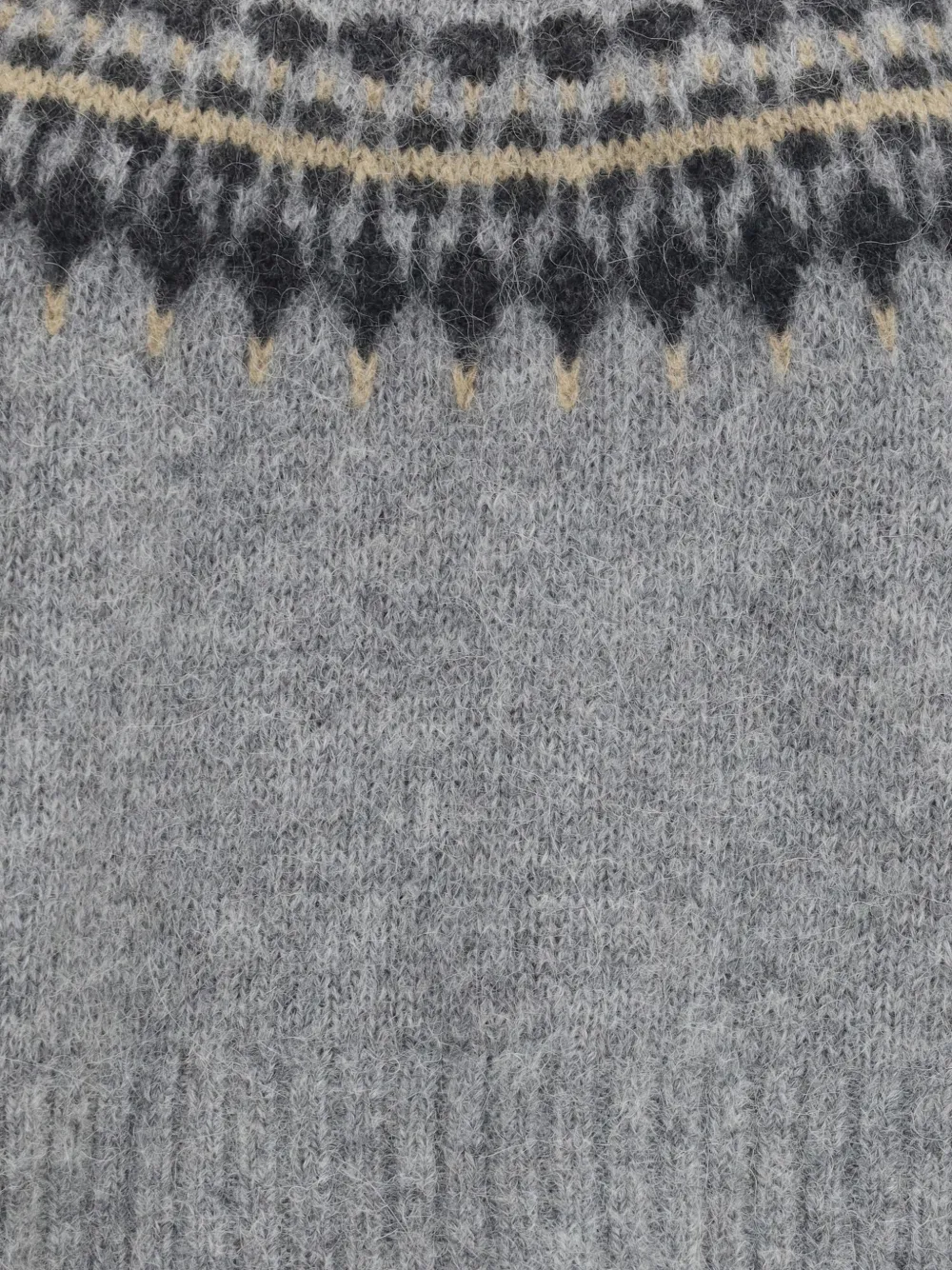 Barbour Annette Fair Isle sweater Grijs