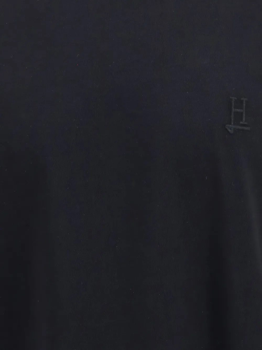 Herno T-shirt met geborduurd logo Zwart