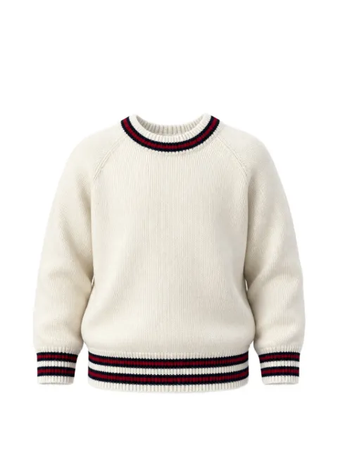 Gucci Kids Web-stripe raglan-sleeve sweater