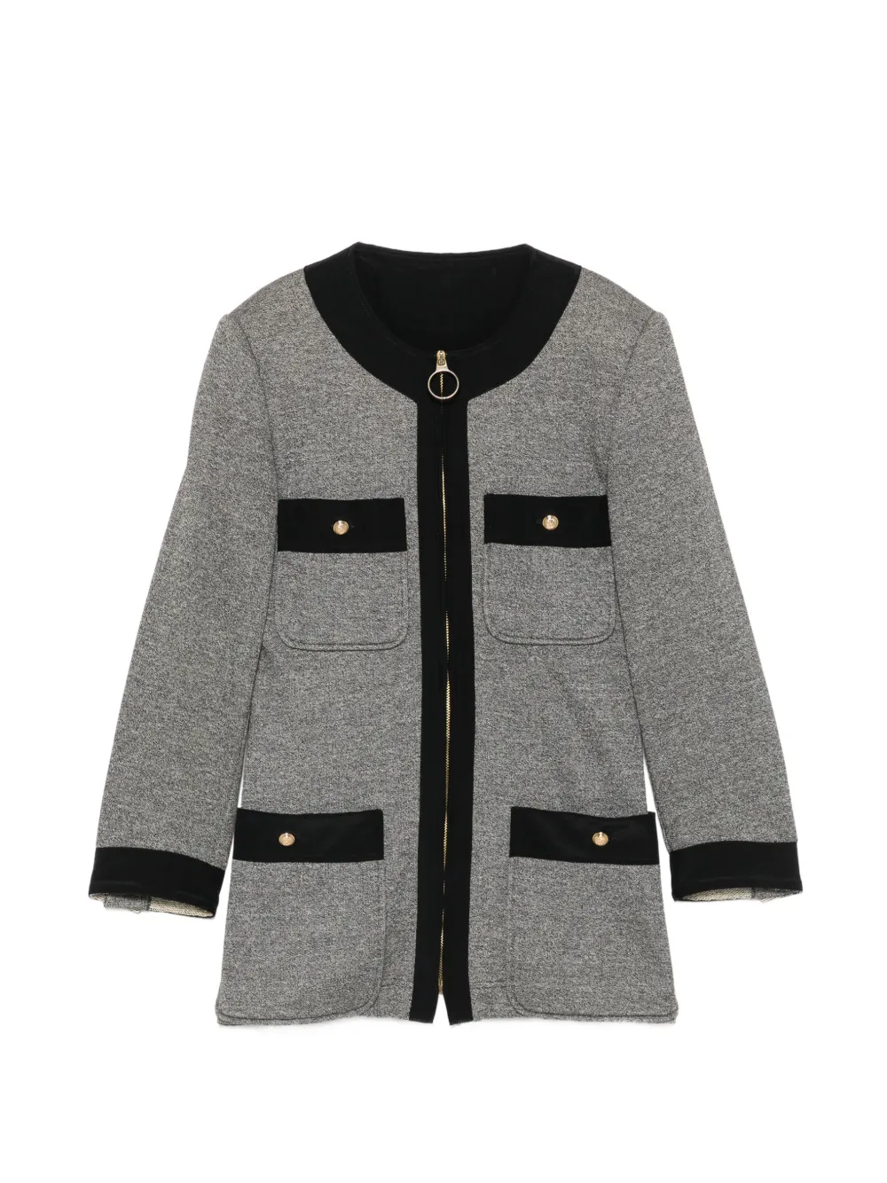 Moschino Pre-Owned 1990s zip-up coat - Grigio