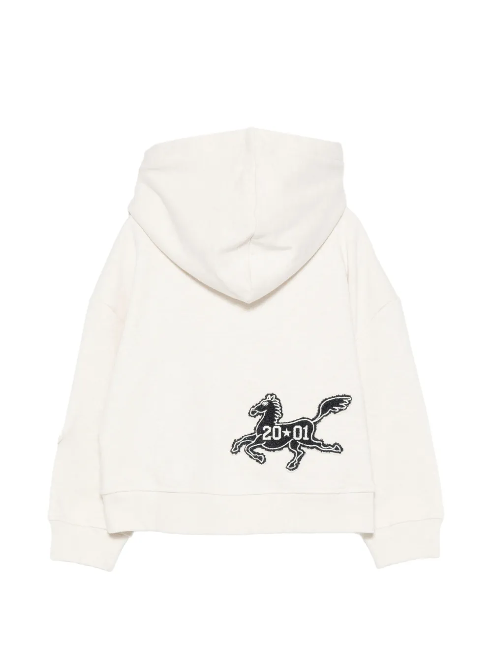 Stella McCartney Kids Hoodie met patchdetail Beige