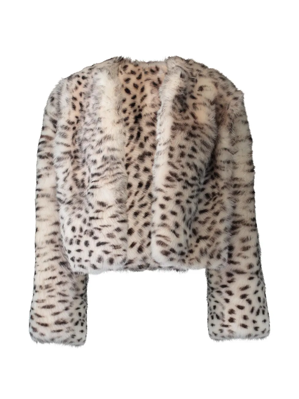 Susan Bender leopard-print shearling jacket
