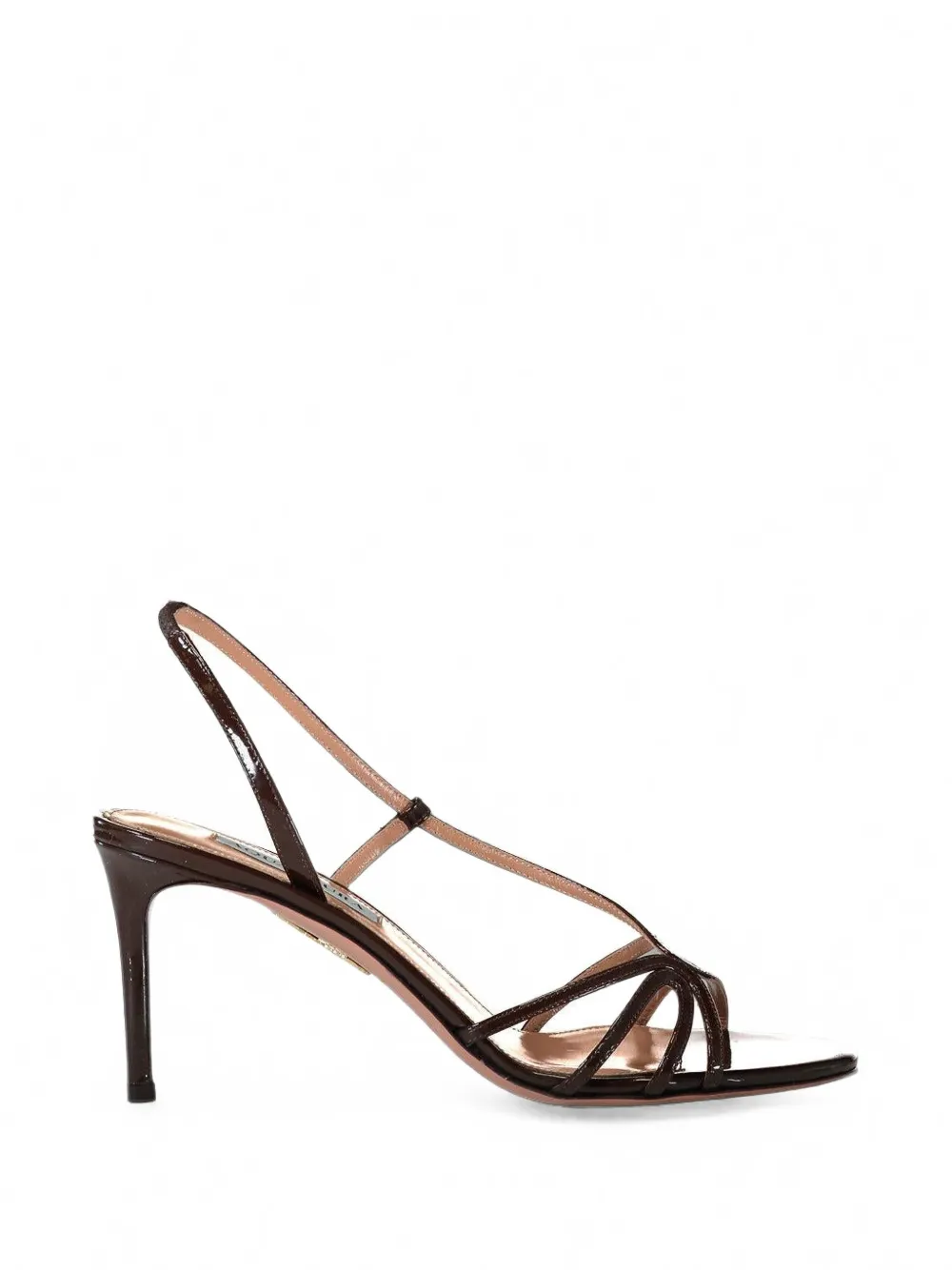 Aquazzura Talk To Me patent leather sandals Bruin
