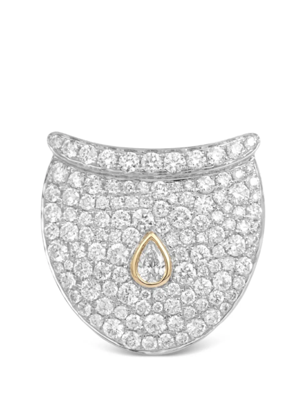 Rainbow K Dune diamond earring - Argento