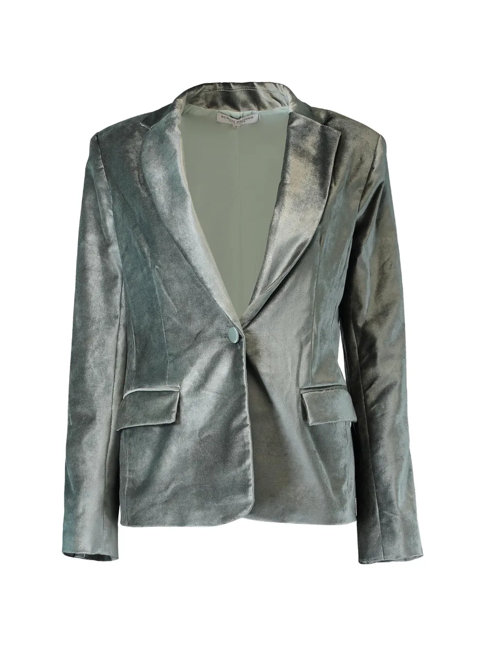 Susan Bender single-breasted velvet blazer