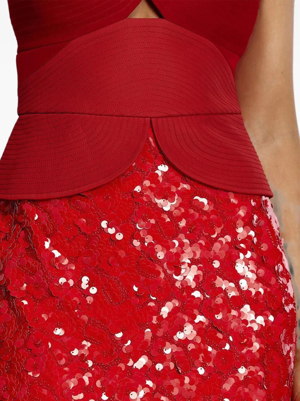 Acler Pryde maxi-dress Rood