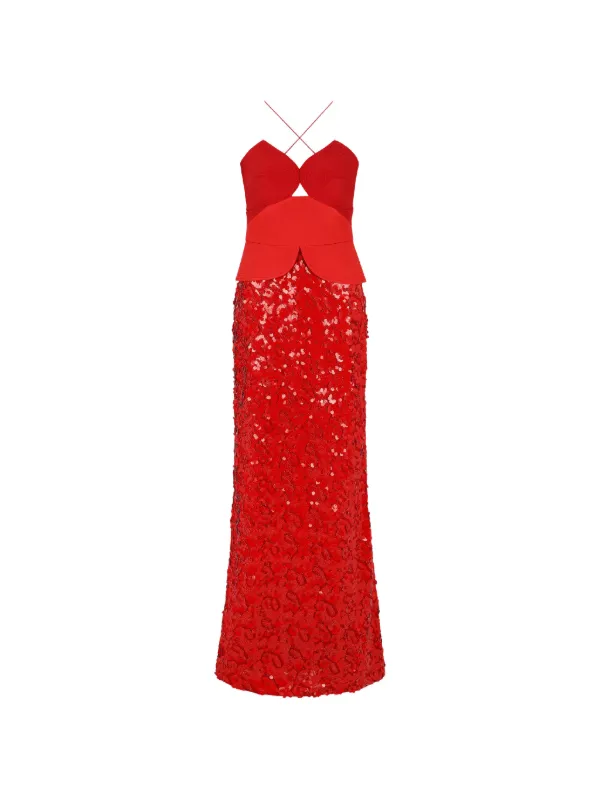 Acler Pryde Maxi Dress in Red