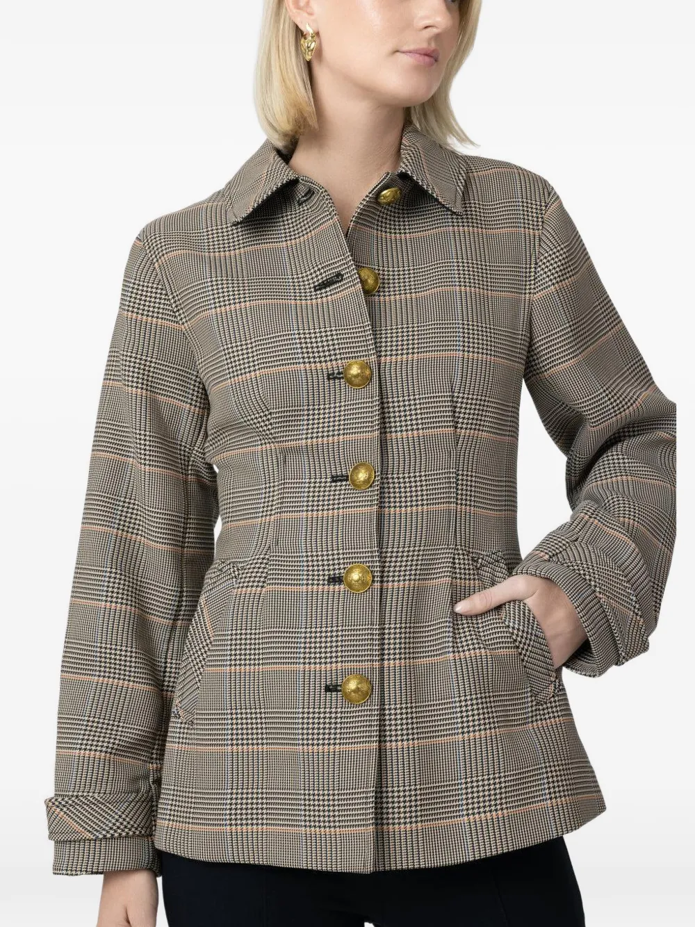 Veronica Beard Severine checked jacket