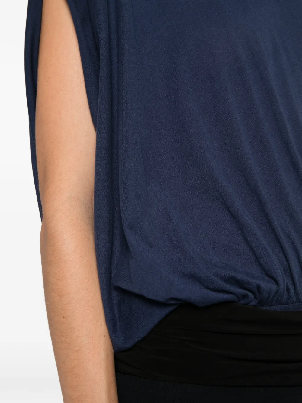 Gimaguas Nerida draped asymmetric top Blauw