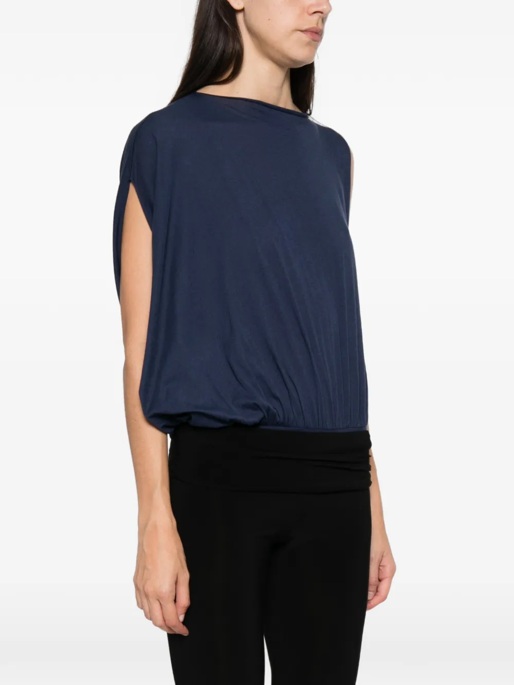 Gimaguas Nerida draped asymmetric top Blauw