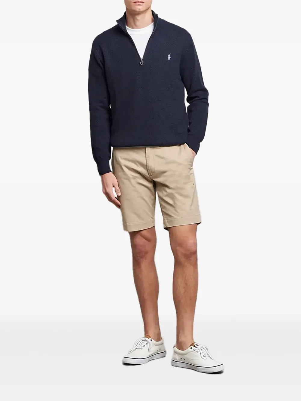 Polo Ralph Lauren Shorts met riemlussen Beige