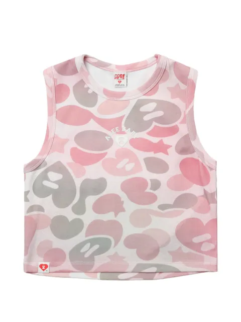 APEE™ by *A BATHING APE® camouflage-print cropped tank top