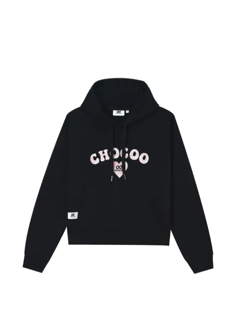 CHOCOOLATE sudadera con capucha y motivo de corazón y logo