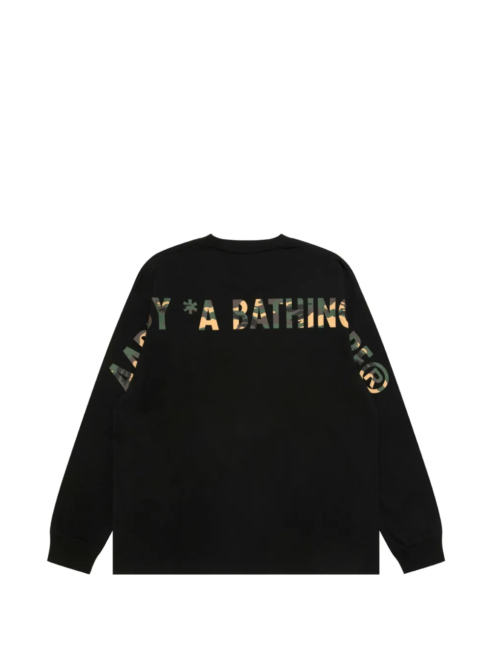 AAPE BY *A BATHING APE Trui met camouflageprint en logo-print Zwart