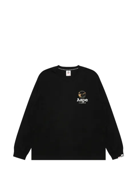 AAPE BY *A BATHING APE® camouflage-print logo-print sweater