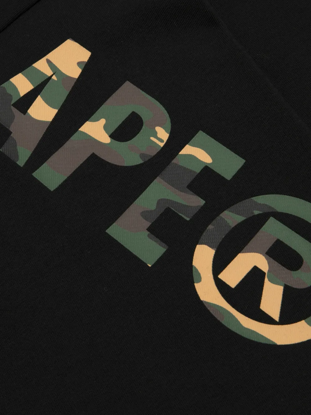 AAPE BY *A BATHING APE Trui met camouflageprint en logo-print Zwart