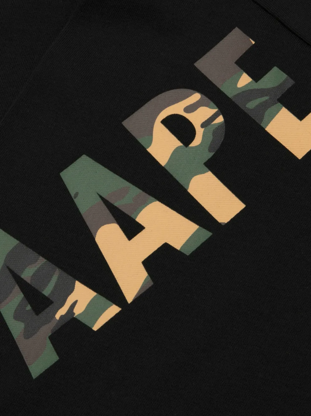 AAPE BY *A BATHING APE Trui met camouflageprint en logo-print Zwart