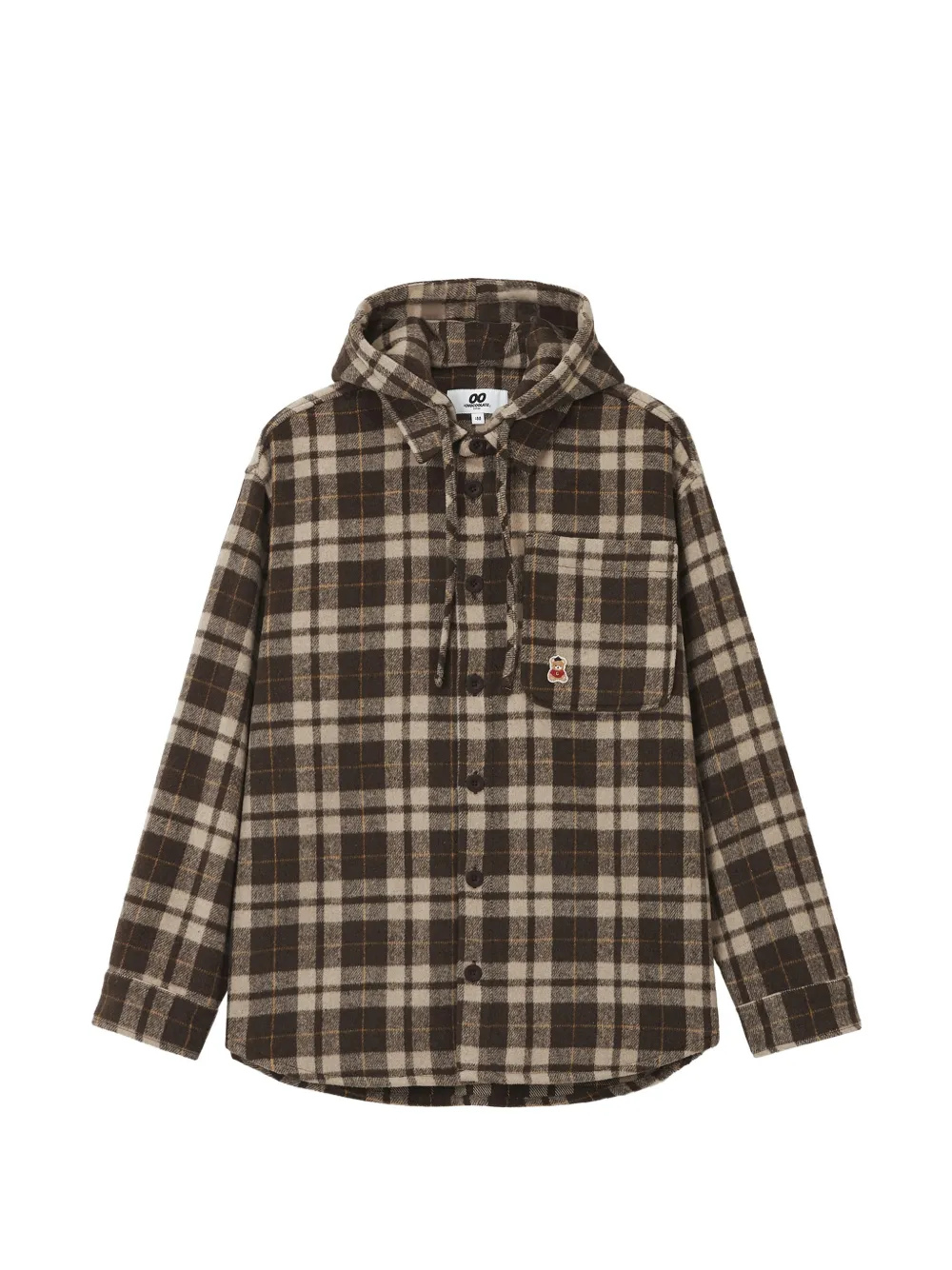 CHOCOOLATE check-pattern hooded jacket