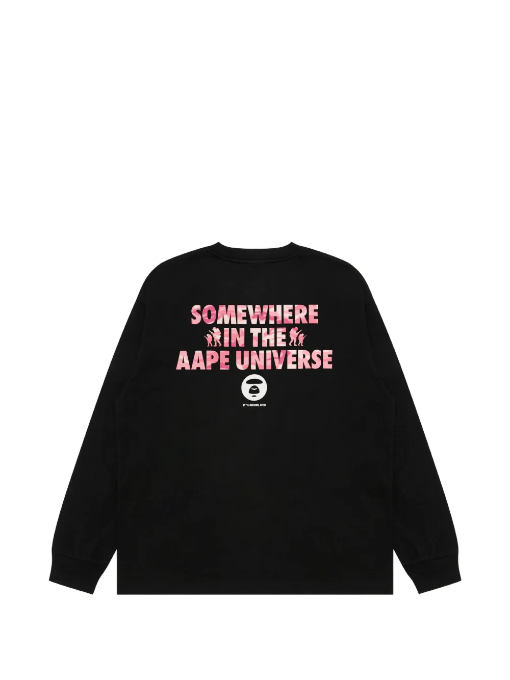 AAPE BY *A BATHING APE AAPENOW T-shirt met grafische print en lange mouwen Zwart