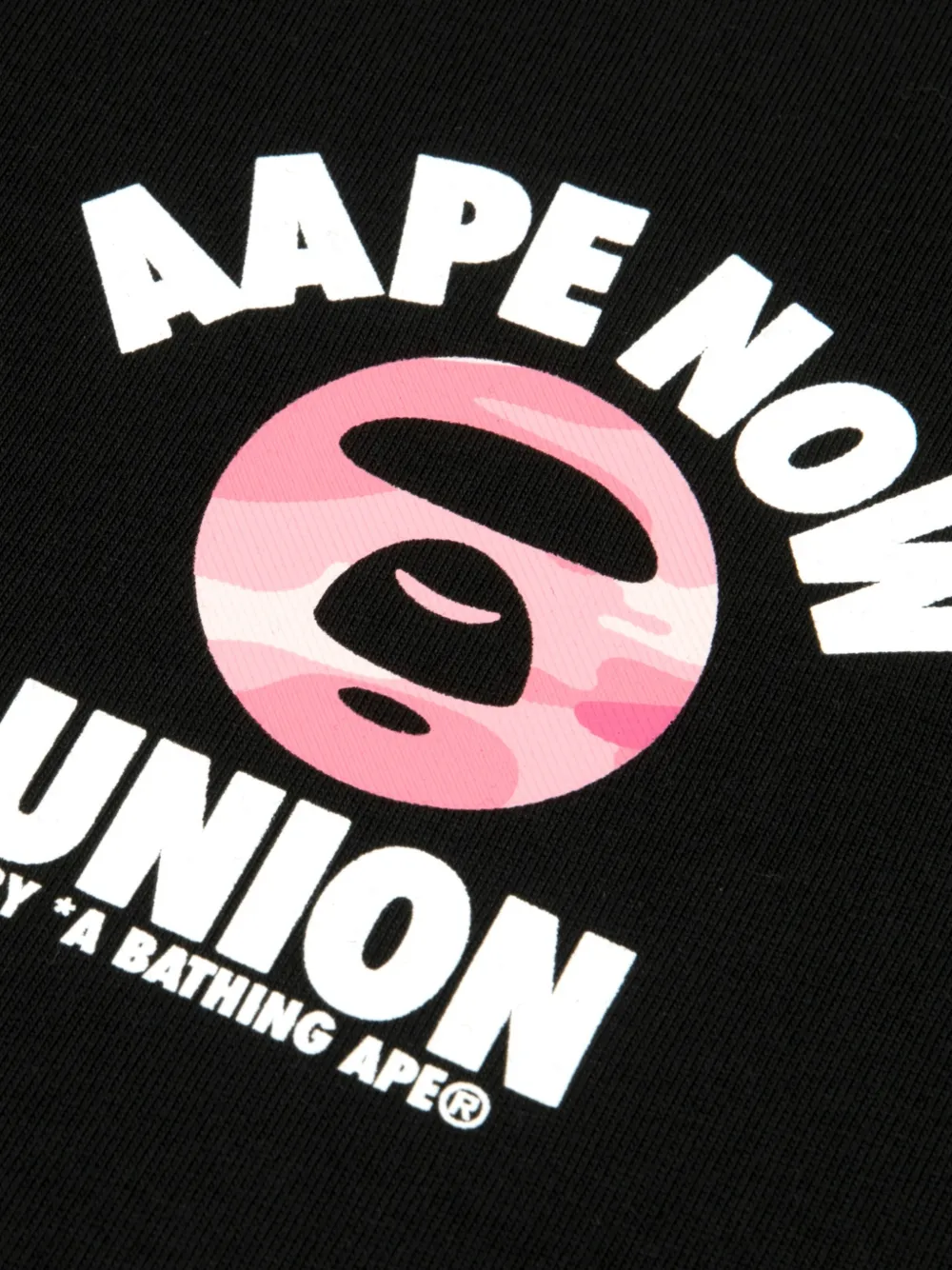 AAPE BY *A BATHING APE AAPENOW T-shirt met grafische print en lange mouwen Zwart