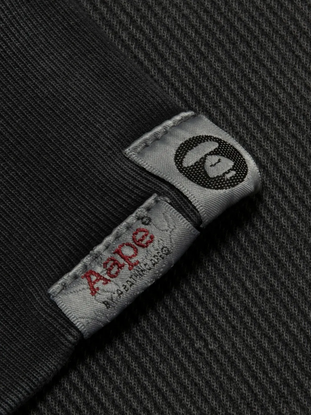 AAPE BY *A BATHING APE Trui met graffiti-print en Moonface-patch Zwart