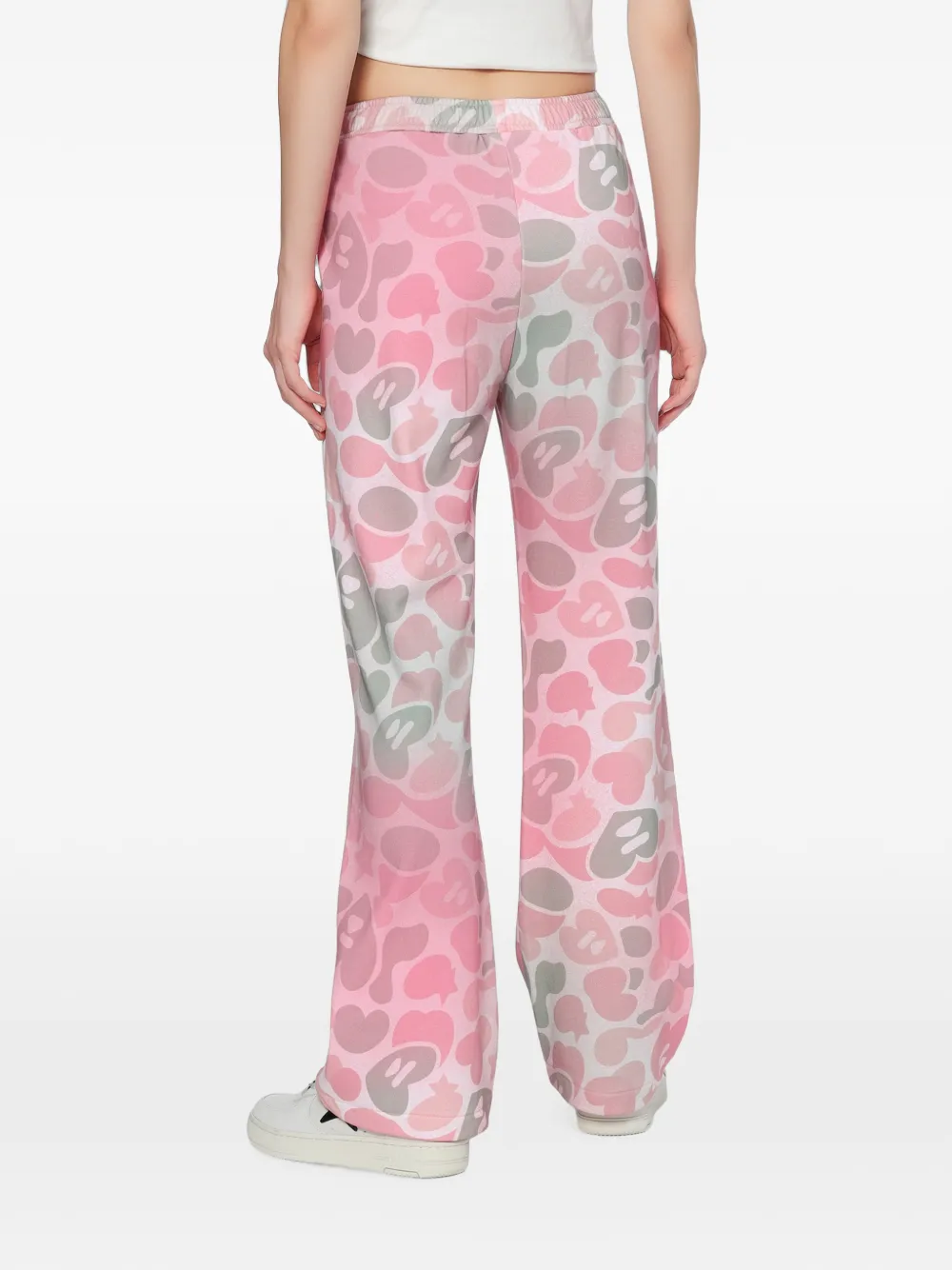 APEE™ by *A BATHING APE Trainingsbroek met camouflageprint Roze