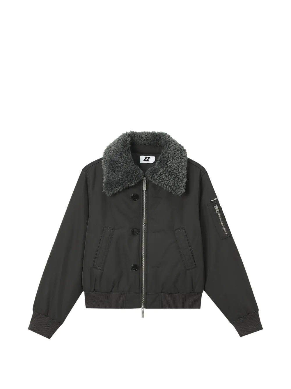 izzue faux-shearling collar jacket