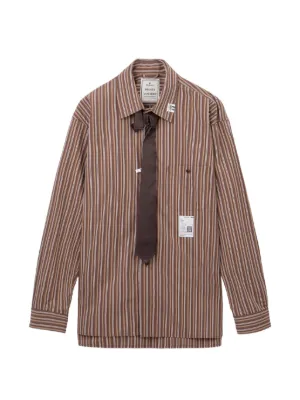 COMME des GARÇONS HOMME PLUS 製品染めシャツ 茶 Comme Des Garçons Homme Plus box-pleat Pocket Shirt | Blue | FARFETCH