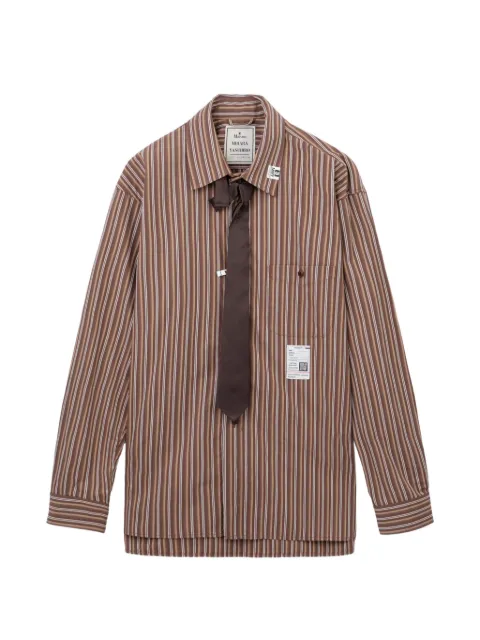 Maison MIHARA YASUHIRO attached tie long sleeve shirt