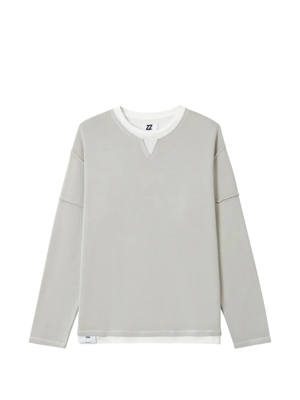 Izzue Layered-effect Sweatshirt In Grey