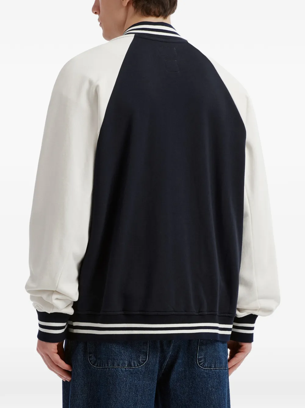 izzue Sweater met logopatch Blauw