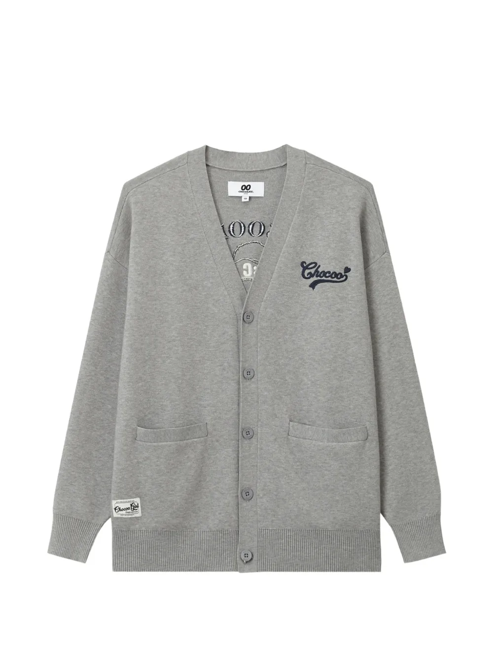Chocoolate Logo-embroidered Poodle-motif Cardigan In Animal Print