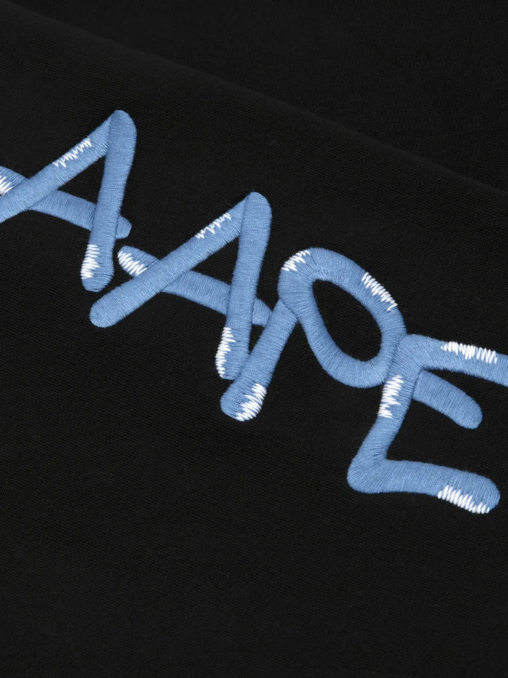 AAPE BY *A BATHING APE Hoodie met geborduurd logo Zwart