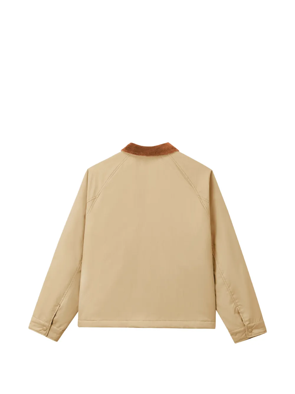 CHOCOOLATE Jack met ribfluwelen kraag en raglanmouwen Beige