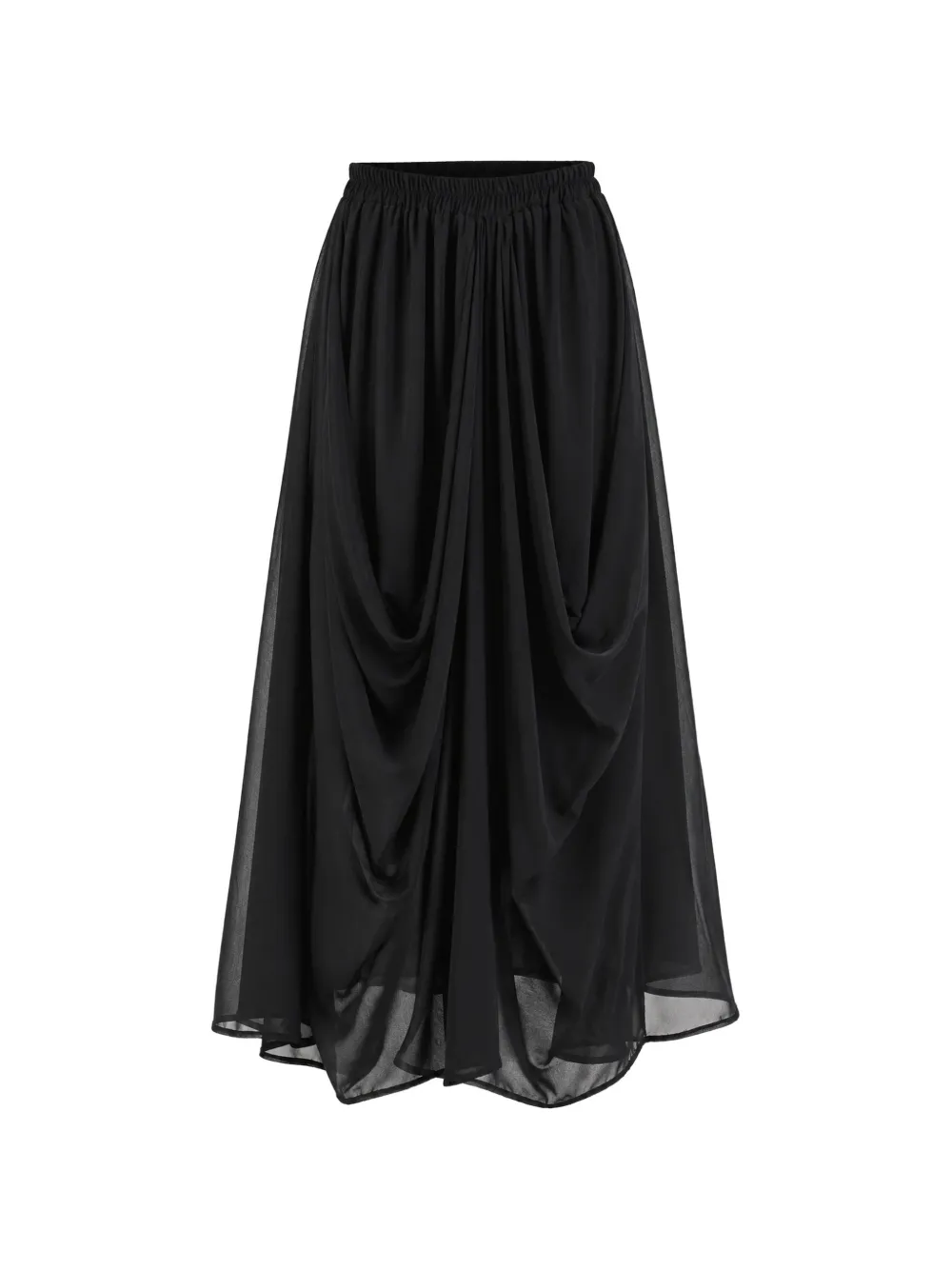 La Haine Inside Us draped elasticated-waist maxi skirt