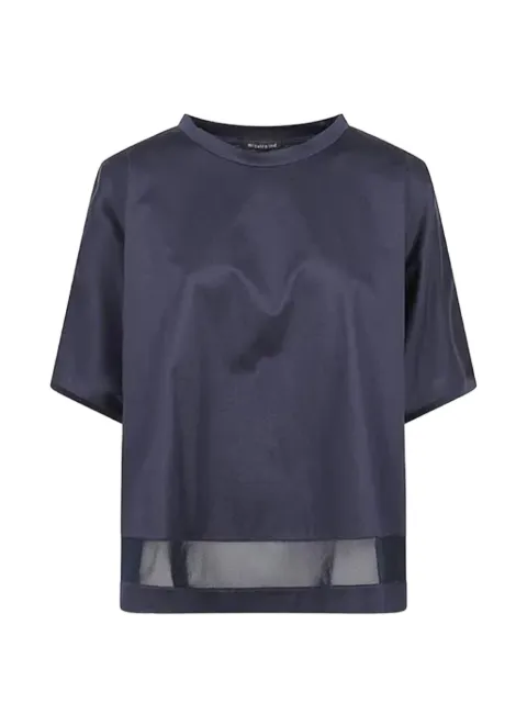 mizuiro ind mesh-panel wide T-shirt
